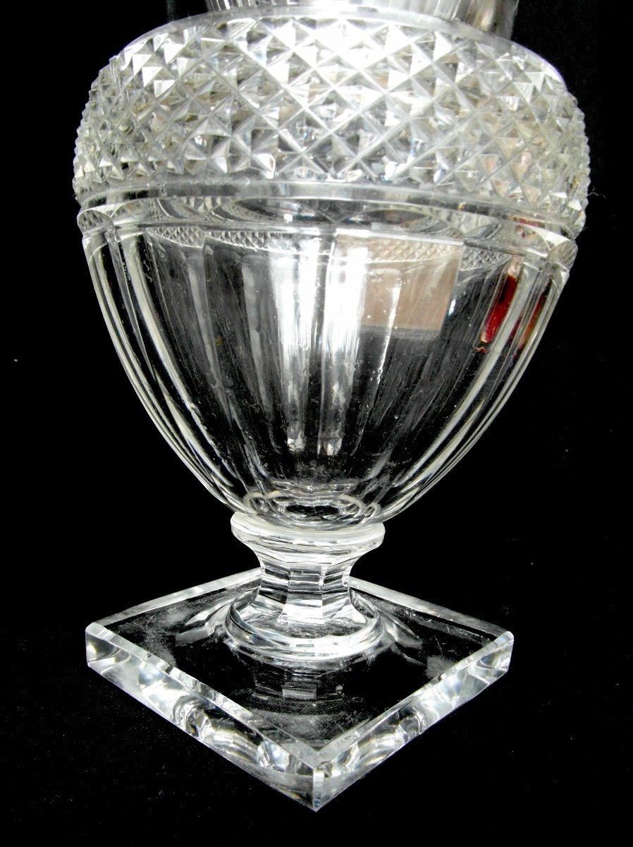 Pretty Baccarat Crystal Vase, Iconic "medici" Model, Perfect, Era Daum Galle-photo-4
