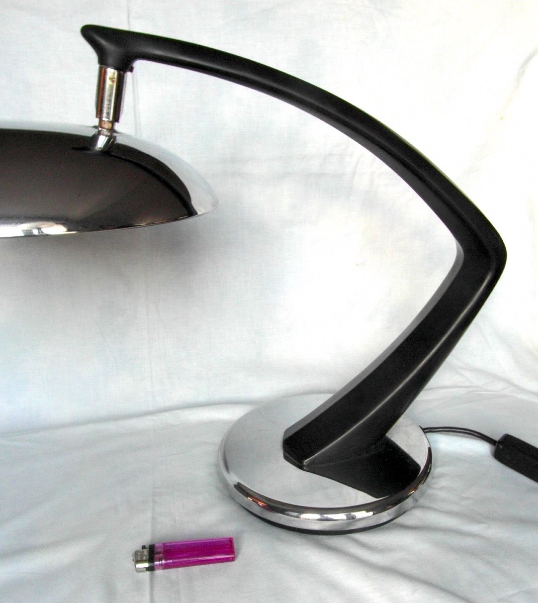 Grande Lampe De Bureau Fase, Modèle "boomerang" , époque Design Années 60, Sixties-photo-2