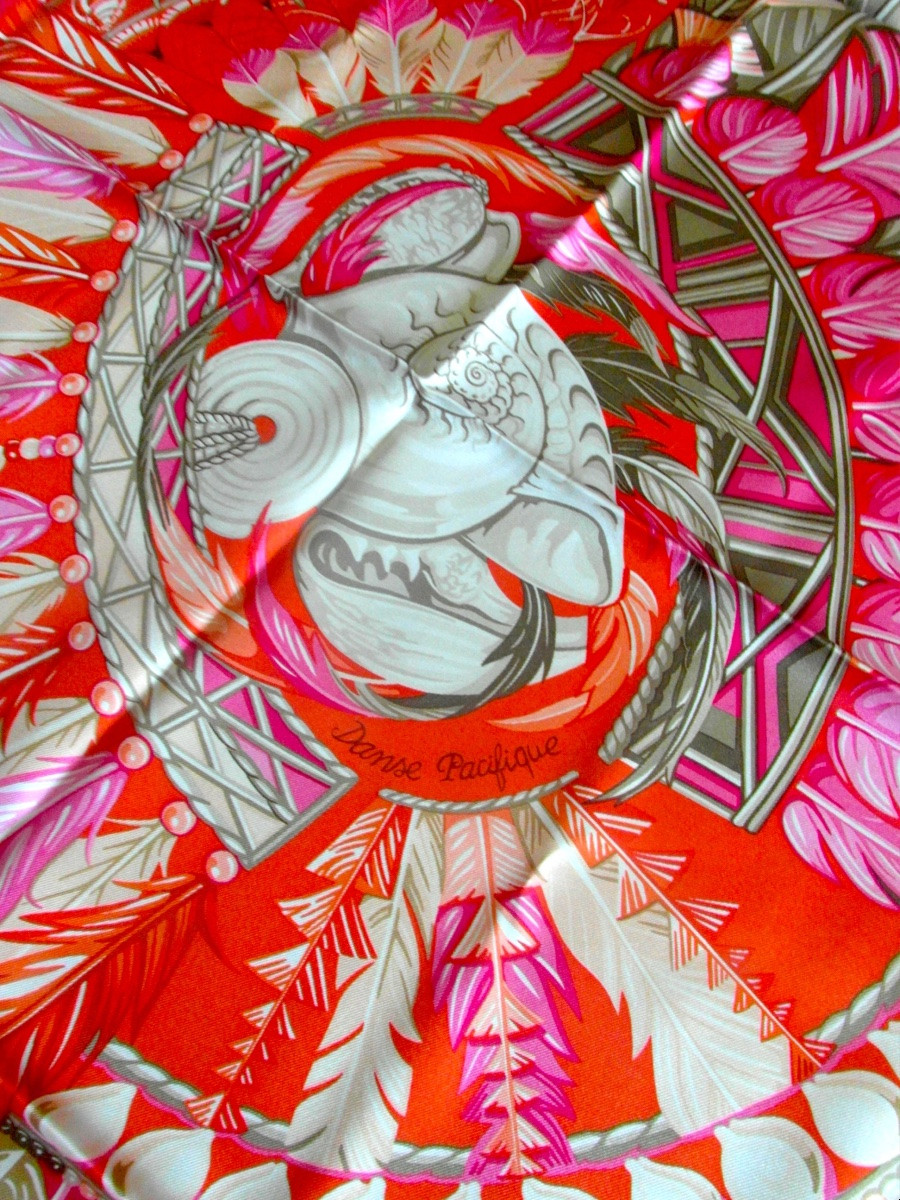Hermès Scarf "peaceful Dance" Design L. Bourthoumieux, "toutsy", New With Tag.-photo-1