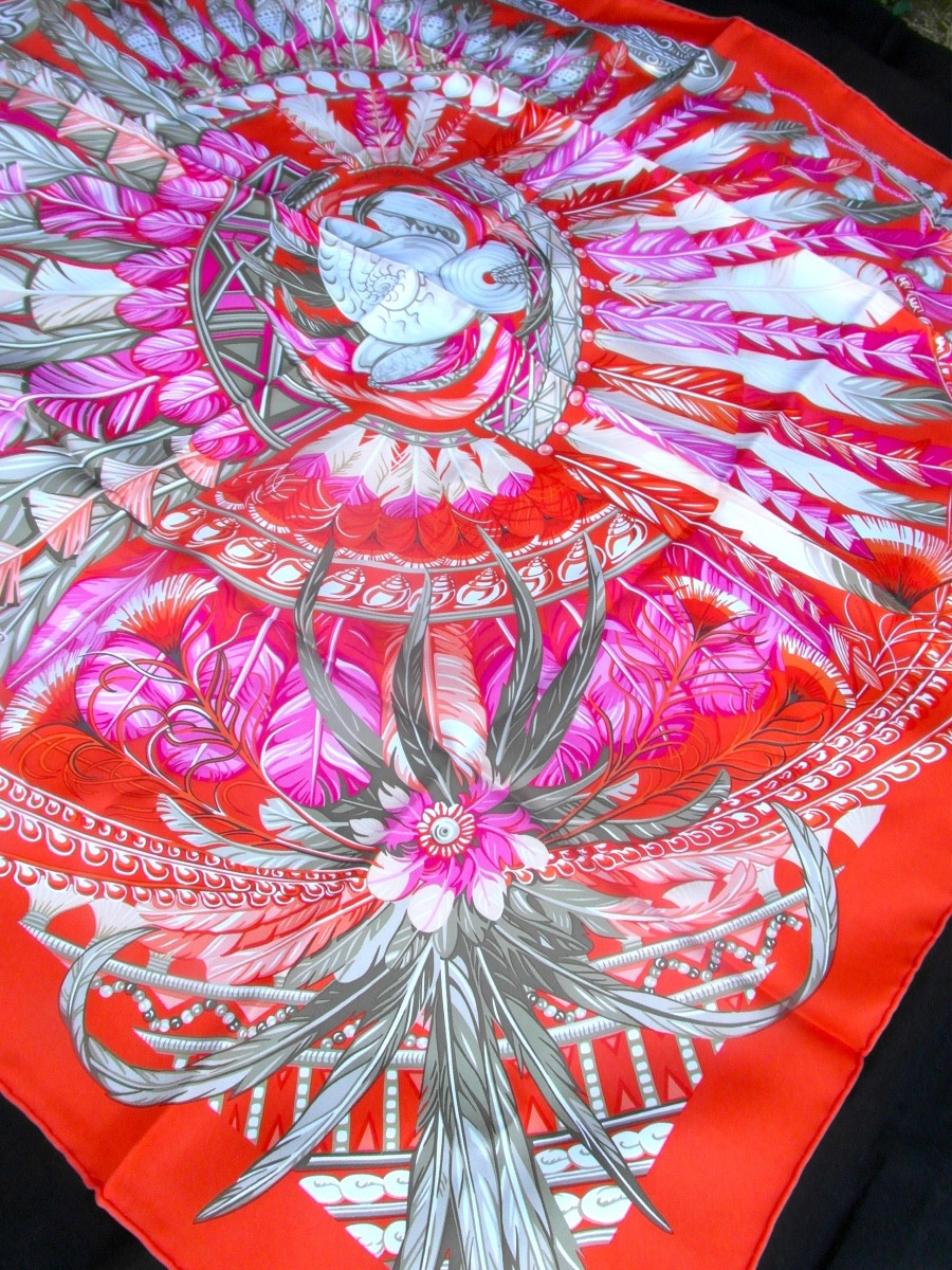 Hermès Scarf "peaceful Dance" Design L. Bourthoumieux, "toutsy", New With Tag.