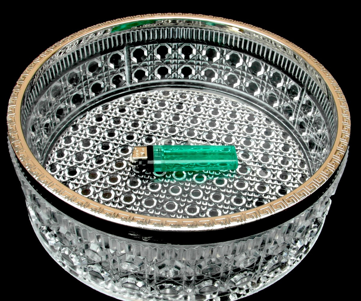Large Baccarat Crystal Bowl, "diamonds" Model, 1880, Perfect, Daum Lalique Gallé Era-photo-2