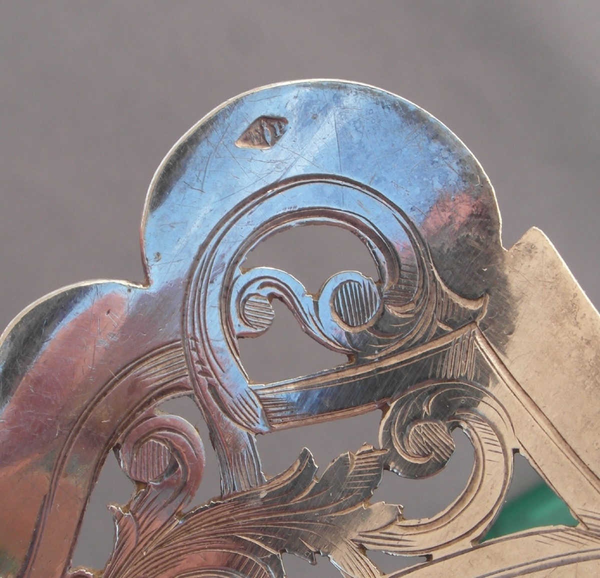 Large 1900 Solid Silver Asparagus Shovel By Jean E. Puiforcat, Perfect, Art Nouveau Era-photo-8