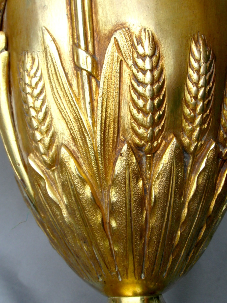 Monumental vase art-nouveau en bronze A. ERDMANN, 45 cm, 6,6 kilos , era siot 1900-photo-3