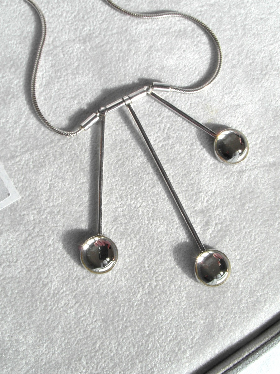 Charmant collier "Oxygene" par Lalique en argent et cristal, neuf avec boite, era daum baccarat-photo-4