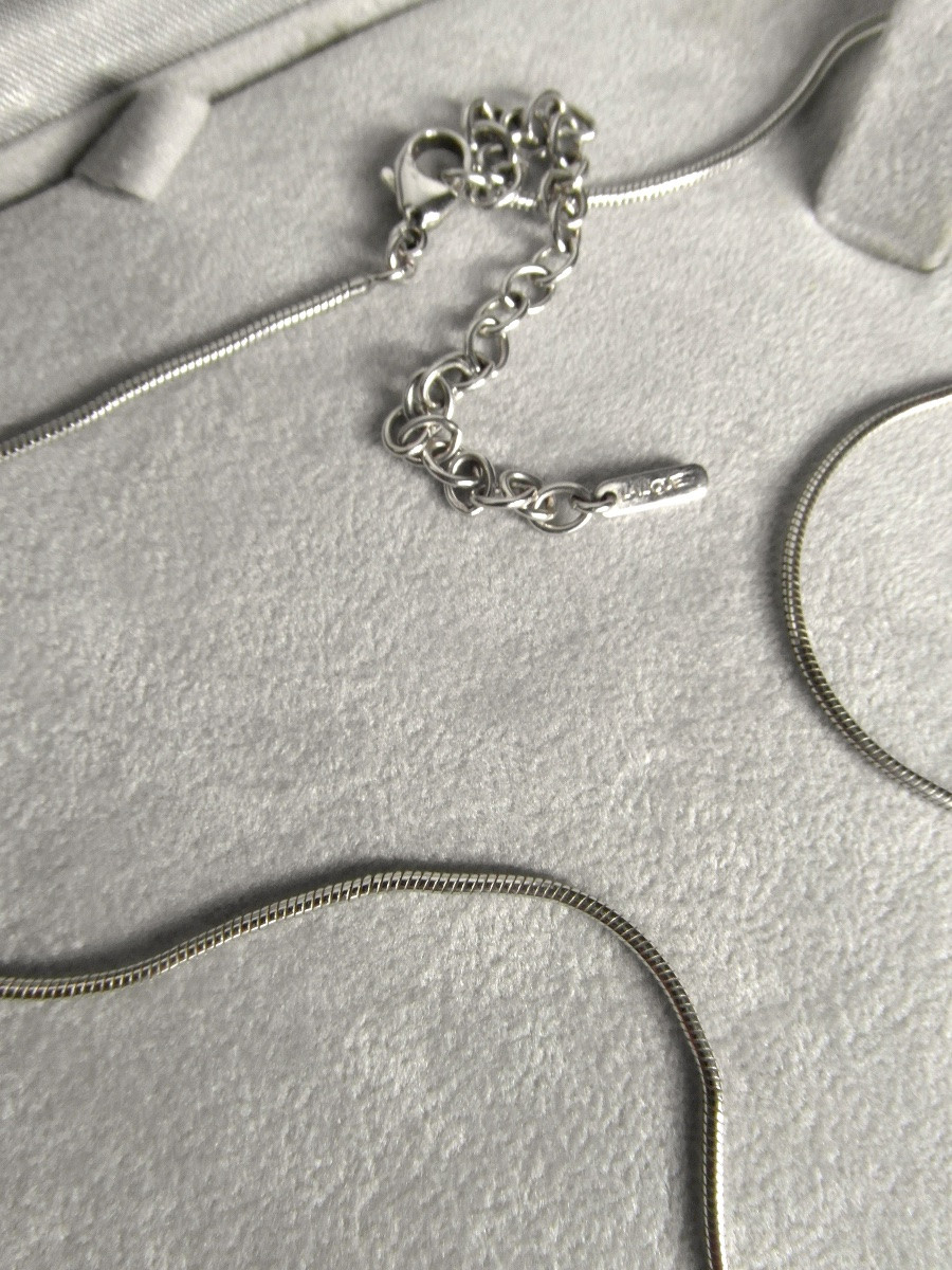 Charmant collier "Oxygene" par Lalique en argent et cristal, neuf avec boite, era daum baccarat-photo-5