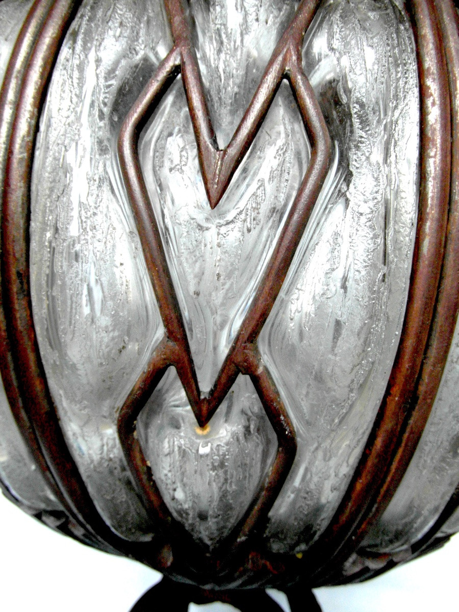Monumental And Rare Art Deco Vase Daum And Majorelle, Perfect, 37 Cm, 10 Kilos, Galle Era 1920-photo-4