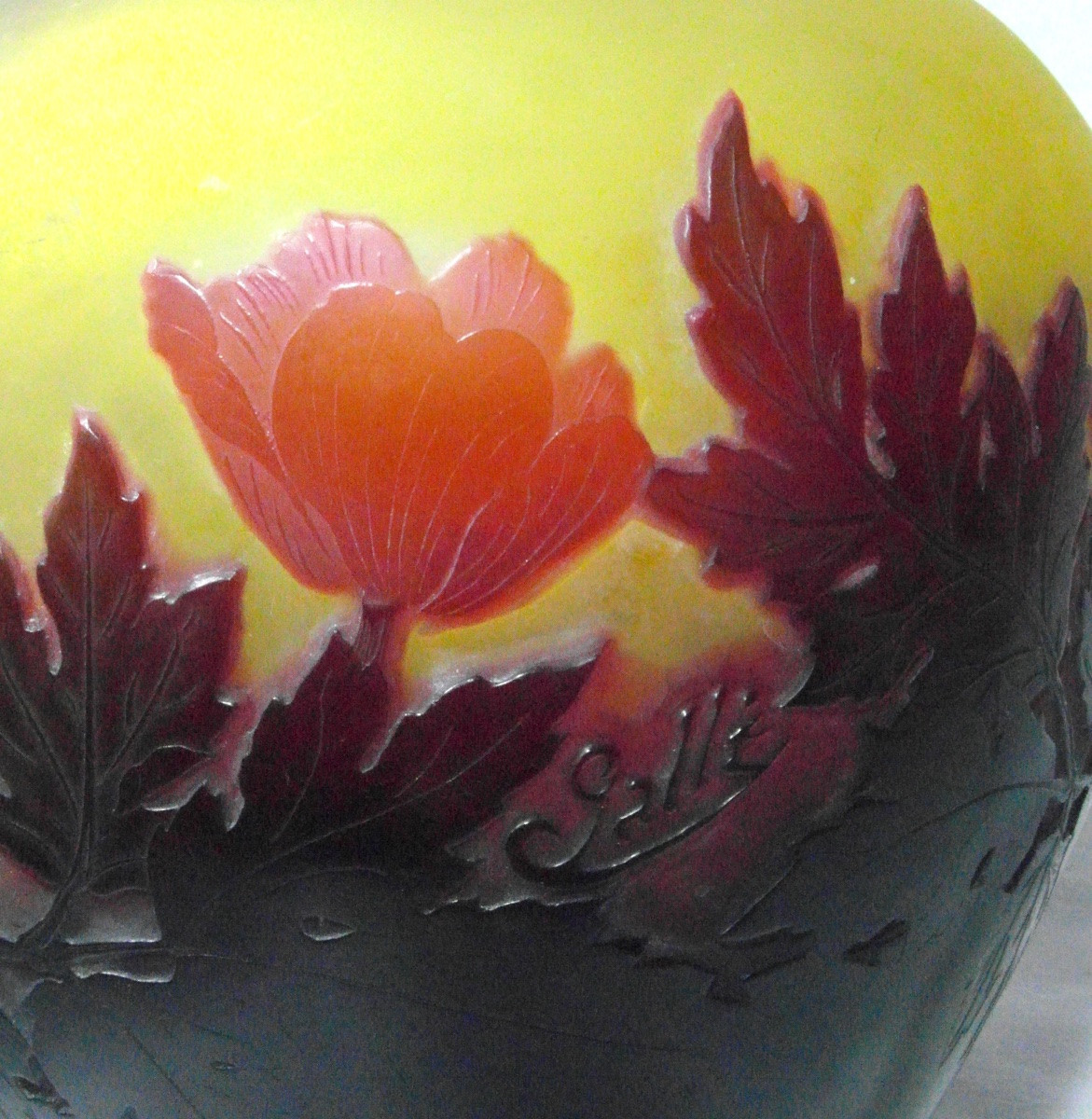 Vase Galle aux pavots, vers 1900, era daum art-nouveau-photo-4