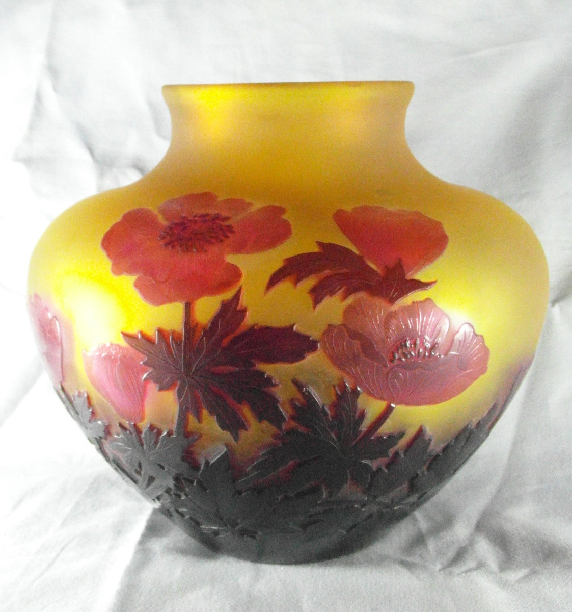 Vase Galle aux pavots, vers 1900, era daum art-nouveau-photo-1