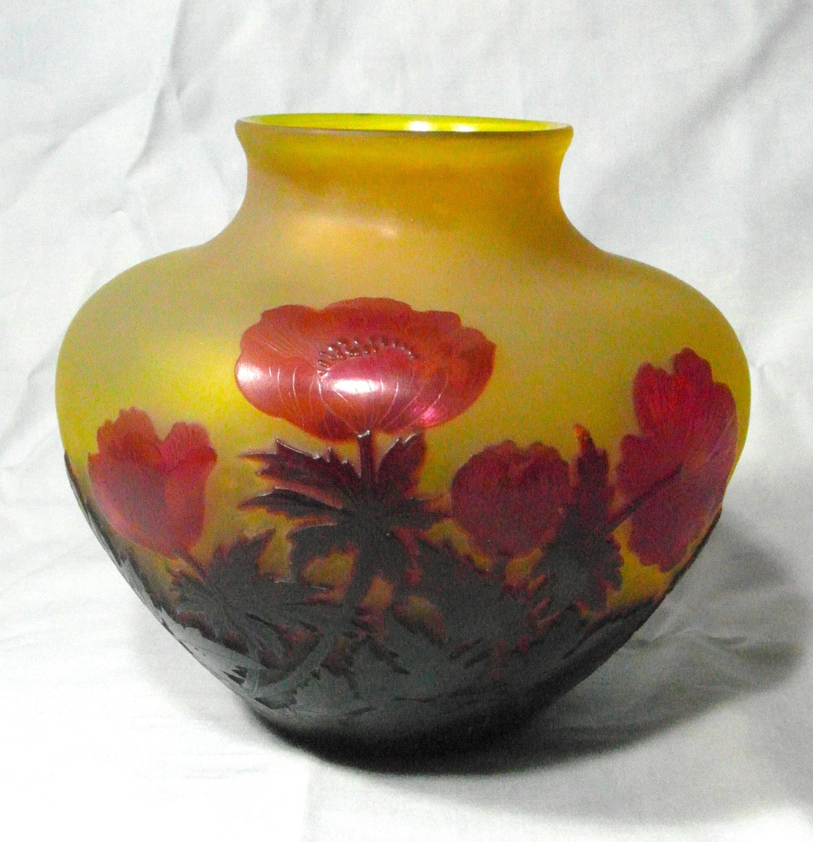 Vase Galle aux pavots, vers 1900, era daum art-nouveau-photo-6