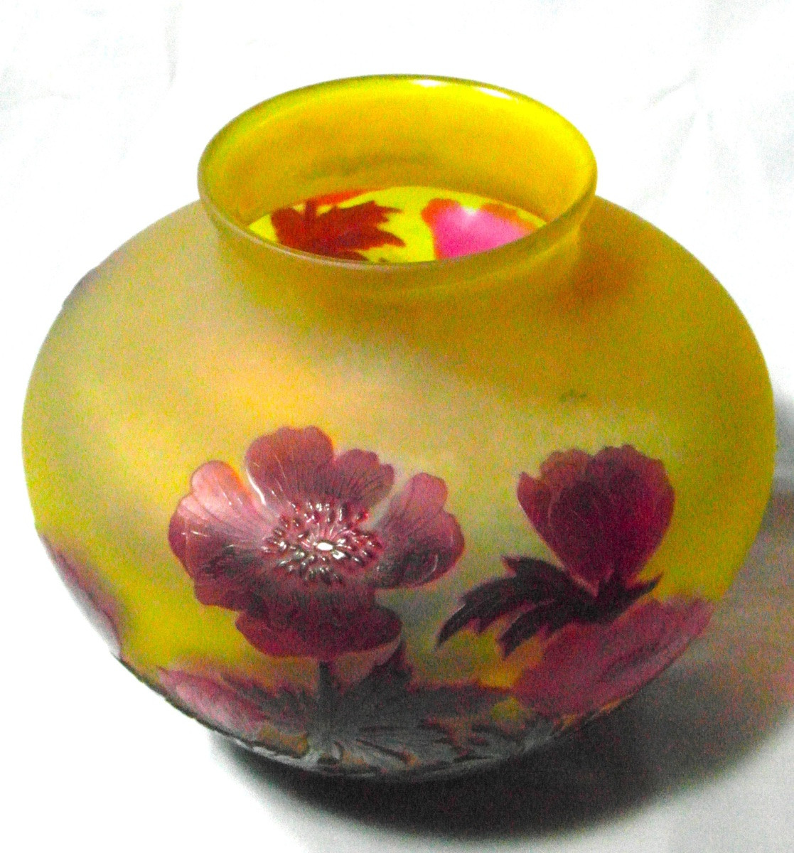 Vase Galle aux pavots, vers 1900, era daum art-nouveau-photo-7