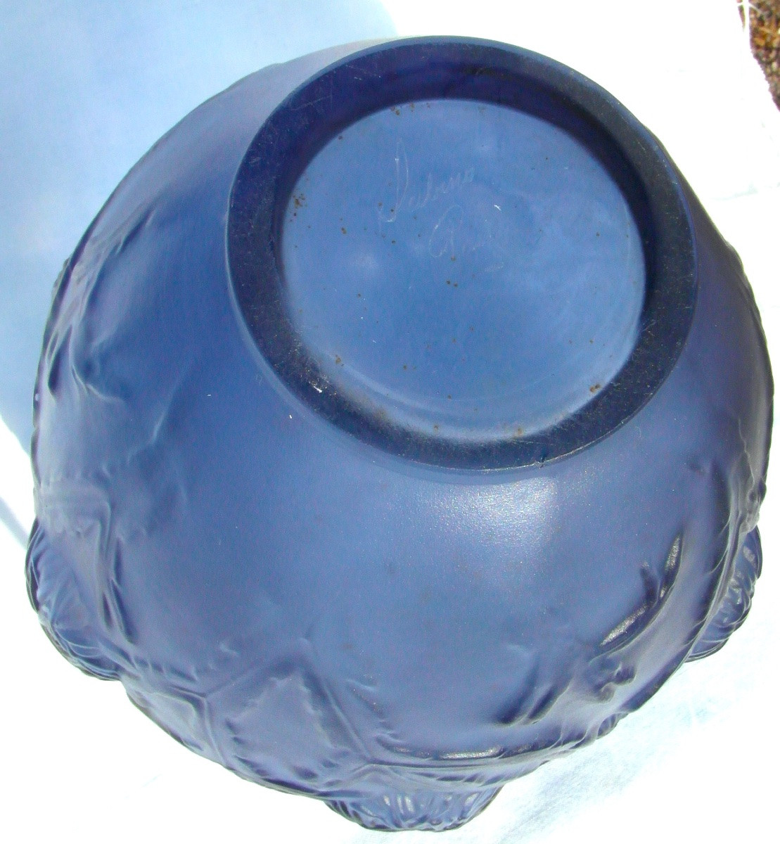 Sabino Art Deco Vase With A Seascape Decoration, Lalique/daum Era, 1920-photo-6