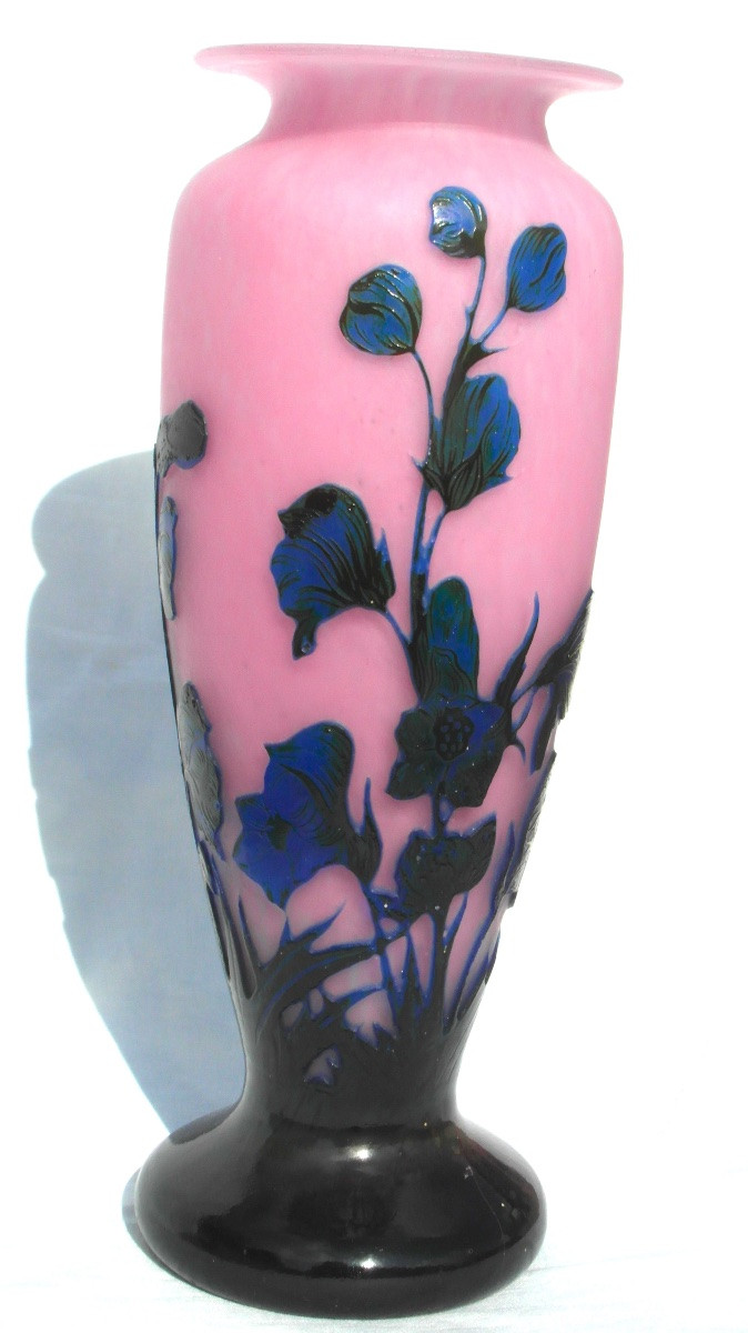 Vase à décor de fleurs des champs, gravé, par Delatte, vers 1920, era Daum Galle muller-photo-3