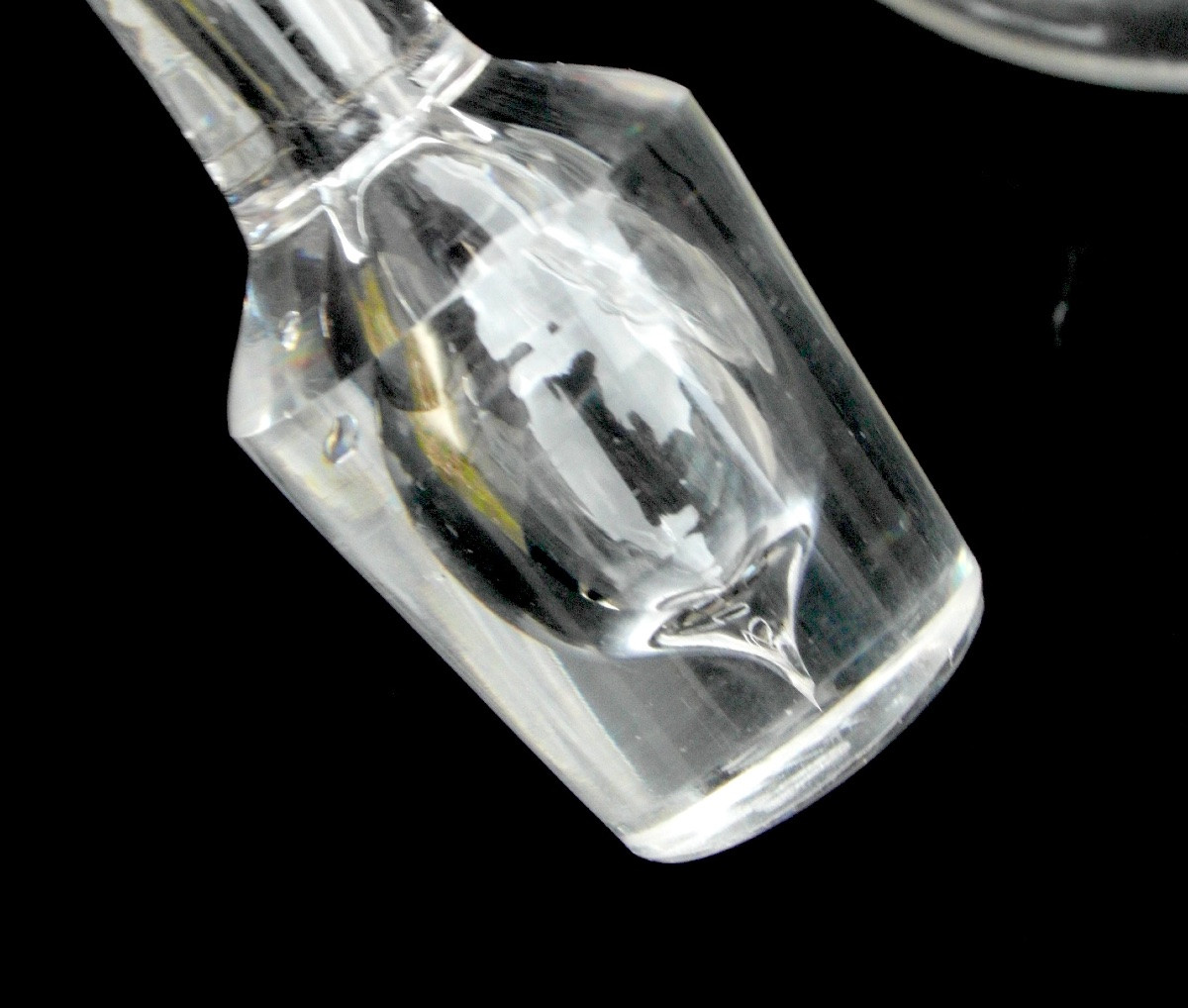 Crystal Decanter Reworked By Saint-louis, Circa 1880, Era Daum Baccarat Lalique-photo-8