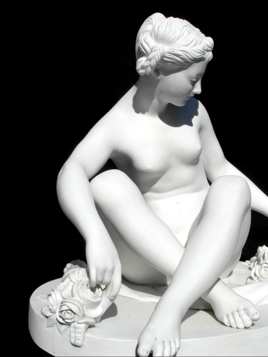 “venus With A Quiver Of Roses” In Biscuit De Sèvres By Falconet, Era Daum Leonard Pugi-photo-3