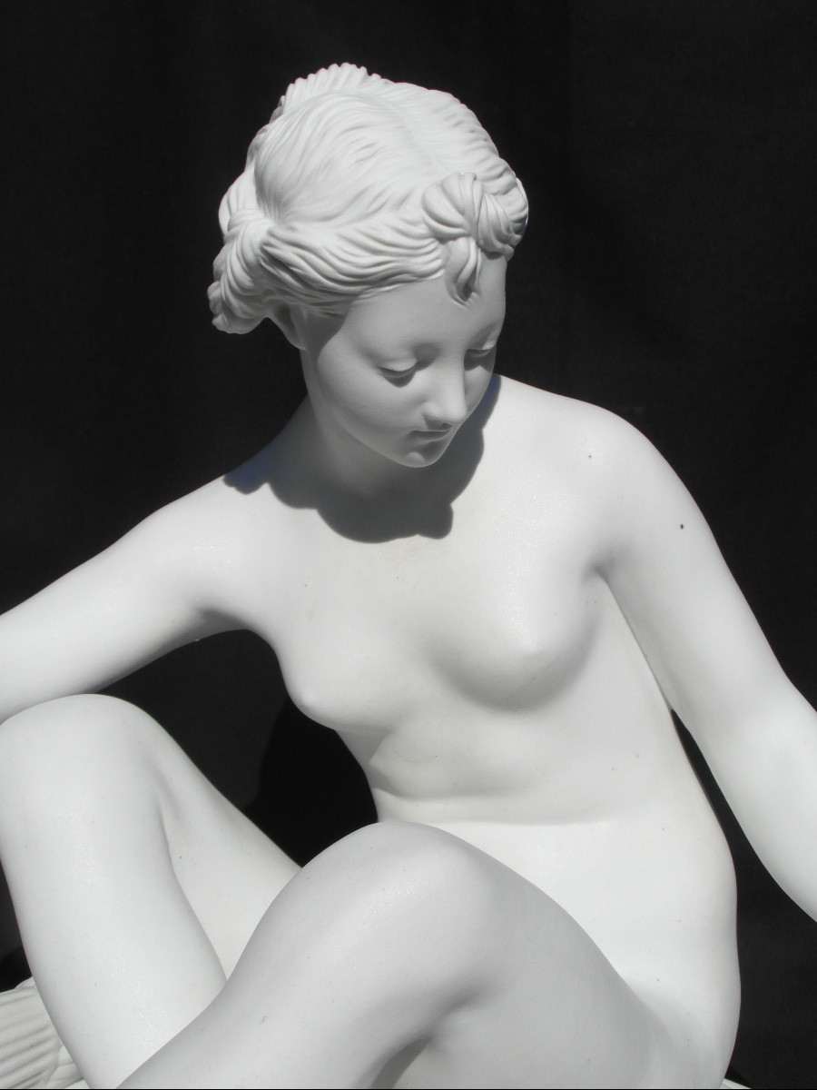 “venus With A Quiver Of Roses” In Biscuit De Sèvres By Falconet, Era Daum Leonard Pugi-photo-5