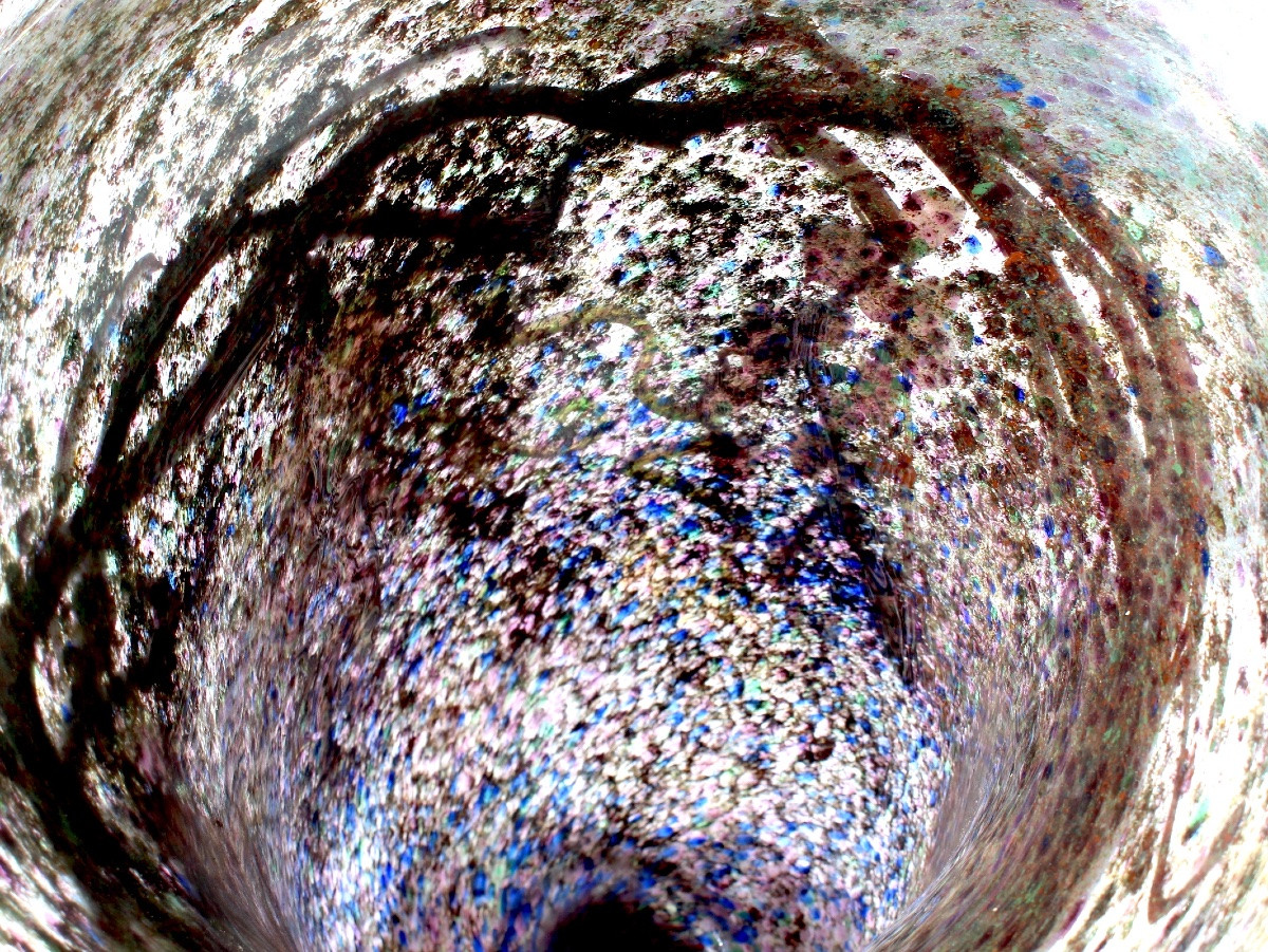 Vase aux raisins en applications par Ioan NEMTOI, hommage à daum, 75 cm de hauteur, 17,4 kg!-photo-5