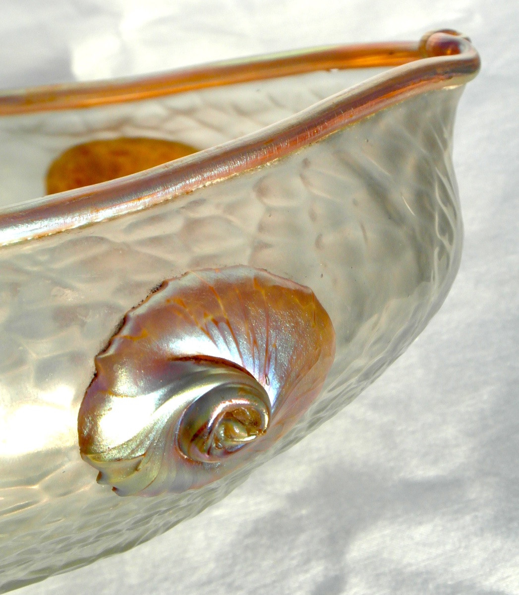 Iridescent Art-nouveau Bowl By Loetz, -photo-5