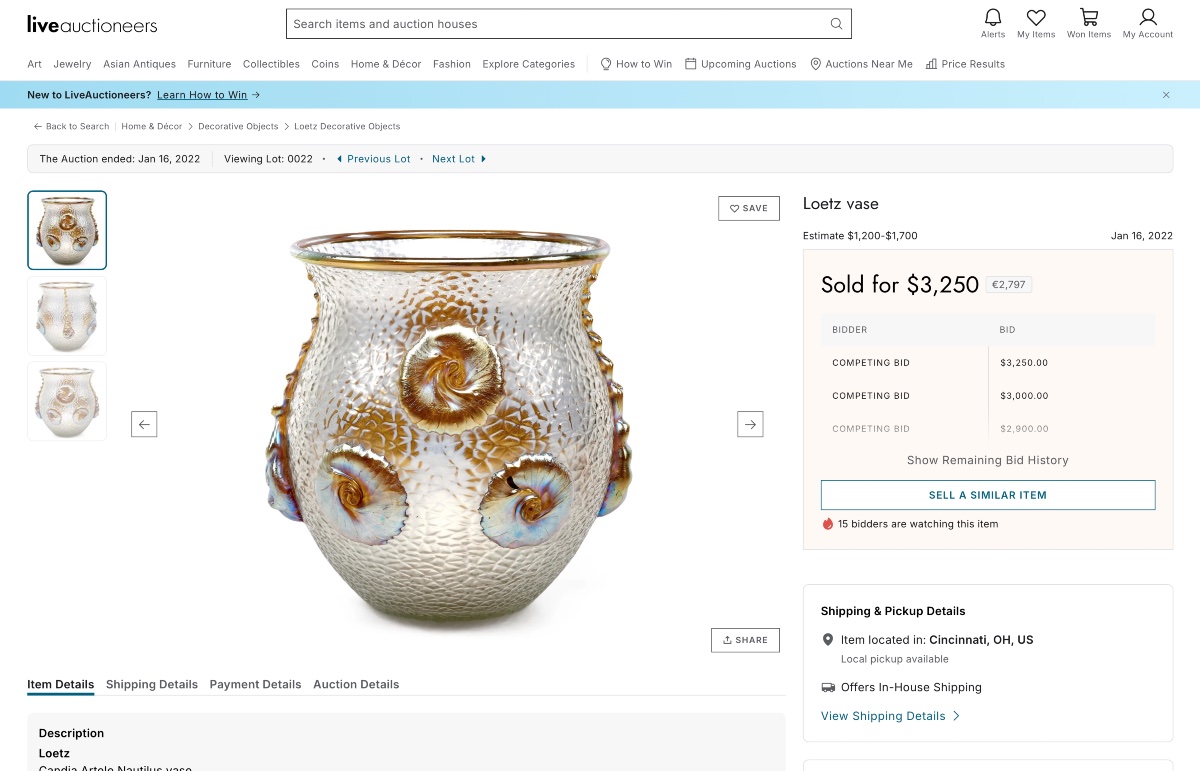 Iridescent Art-nouveau Bowl By Loetz, -photo-8