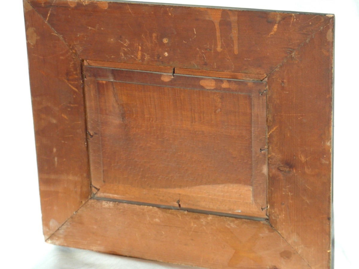 Pair Of Oil On Panel Paintings Of Sheep By R. Milot, Circa 1900-photo-6