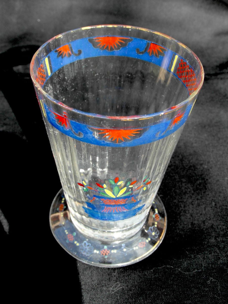 Daum Liqueur Service For Louis Damon And Delente, Circa 1890, Galle Art-nouveau Era-photo-3