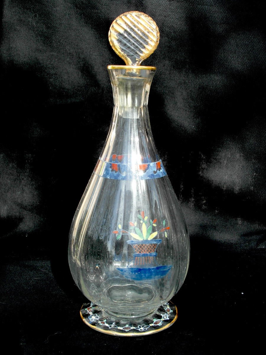 Daum Liqueur Service For Louis Damon And Delente, Circa 1890, Galle Art-nouveau Era-photo-4