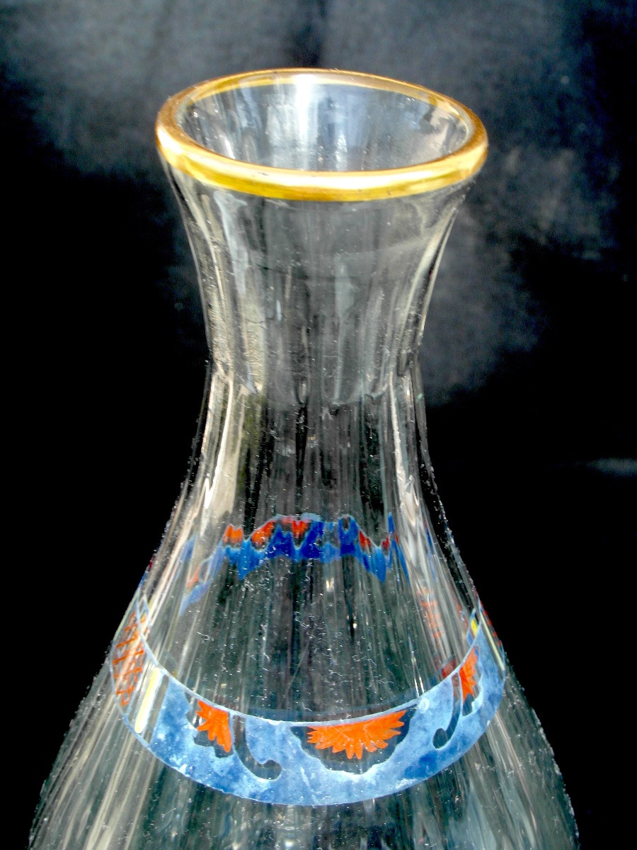 Daum Liqueur Service For Louis Damon And Delente, Circa 1890, Galle Art-nouveau Era-photo-6