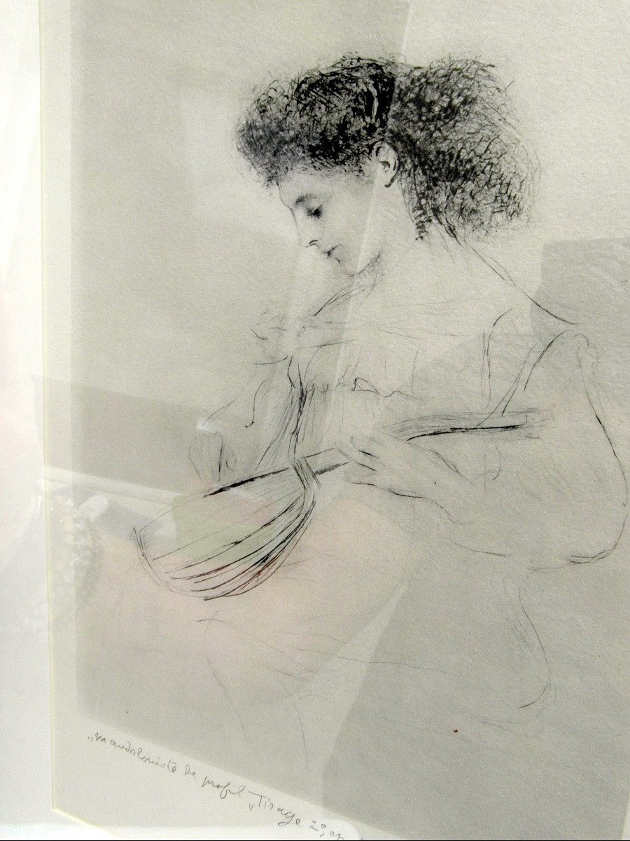 Engraving By Emile Friant -photo-3
