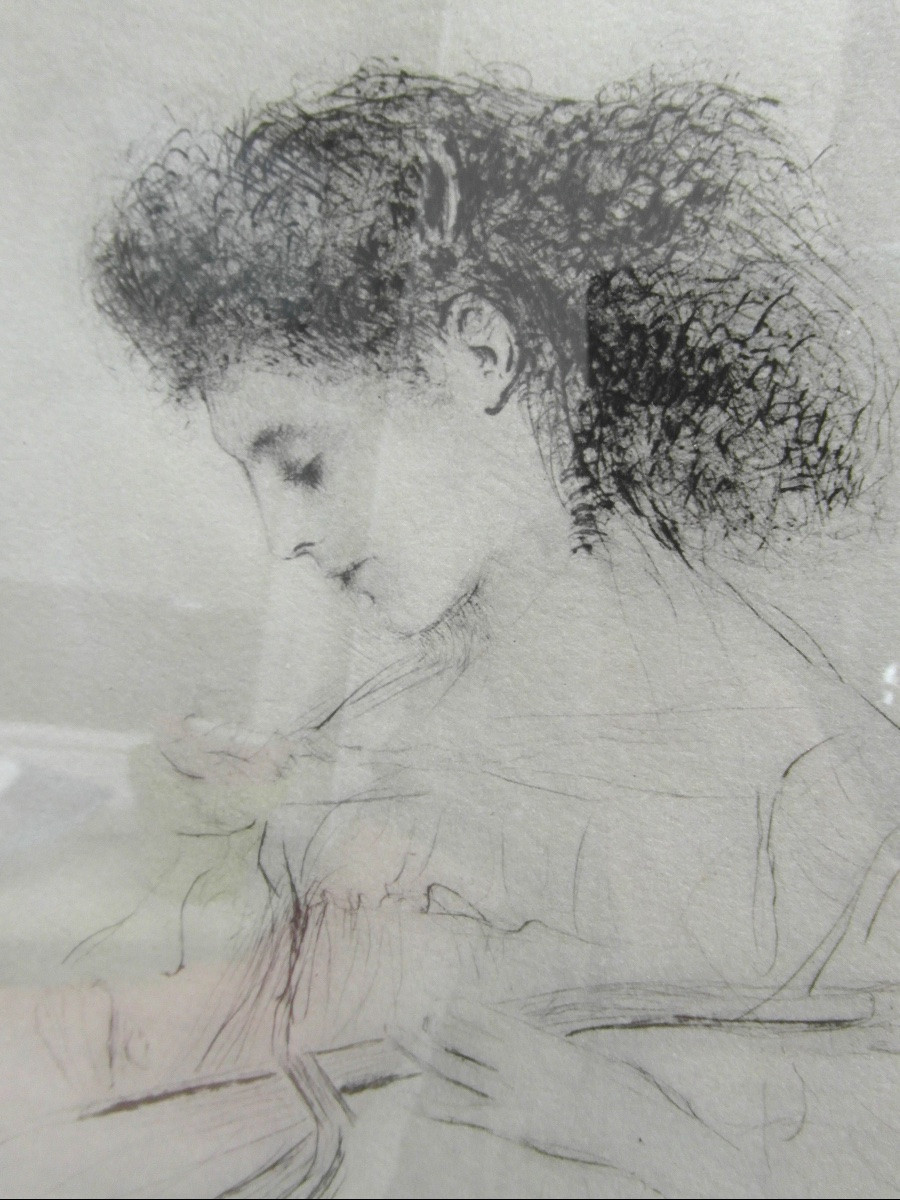 Engraving By Emile Friant -photo-4