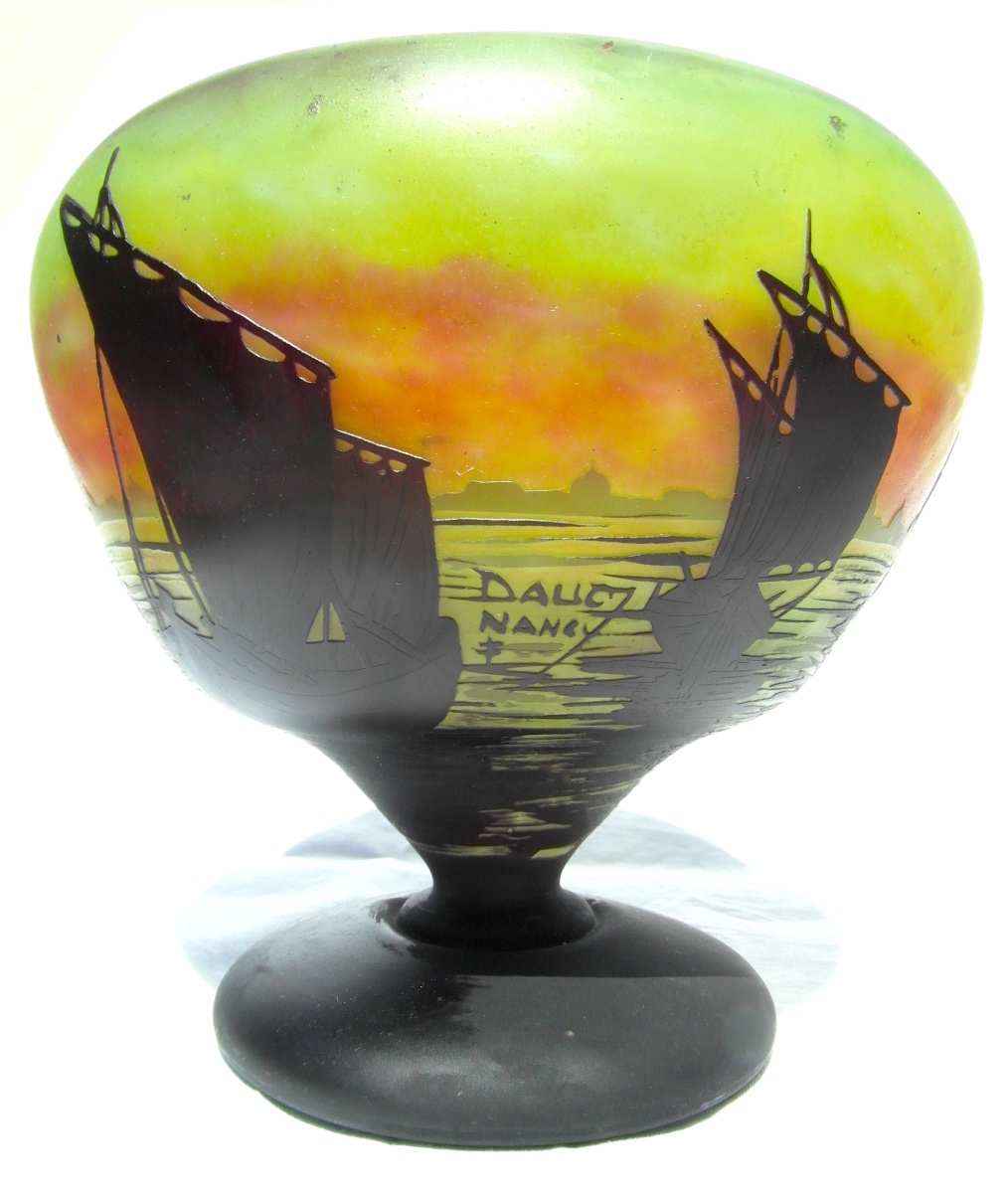 Daum 3-color Goblet, -photo-2