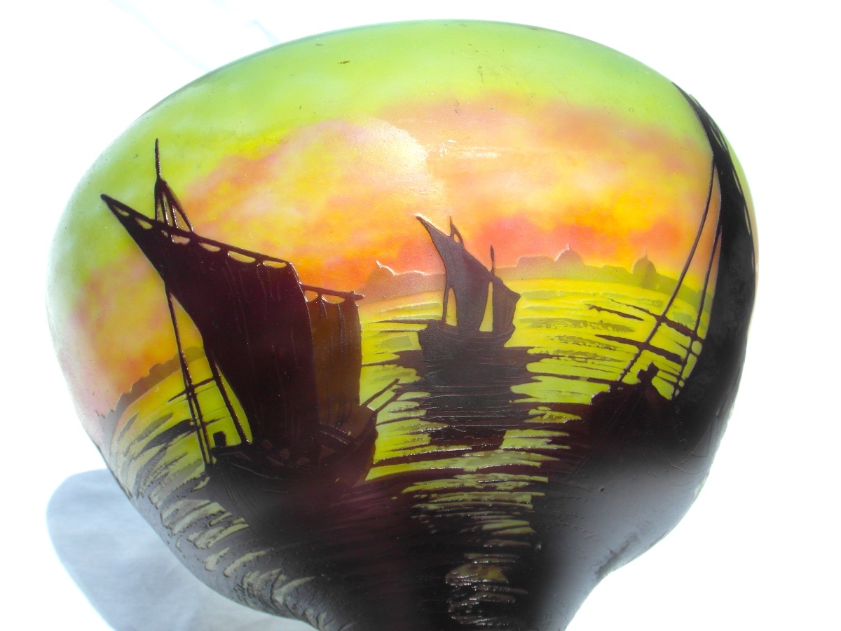 Daum 3-color Goblet, -photo-3