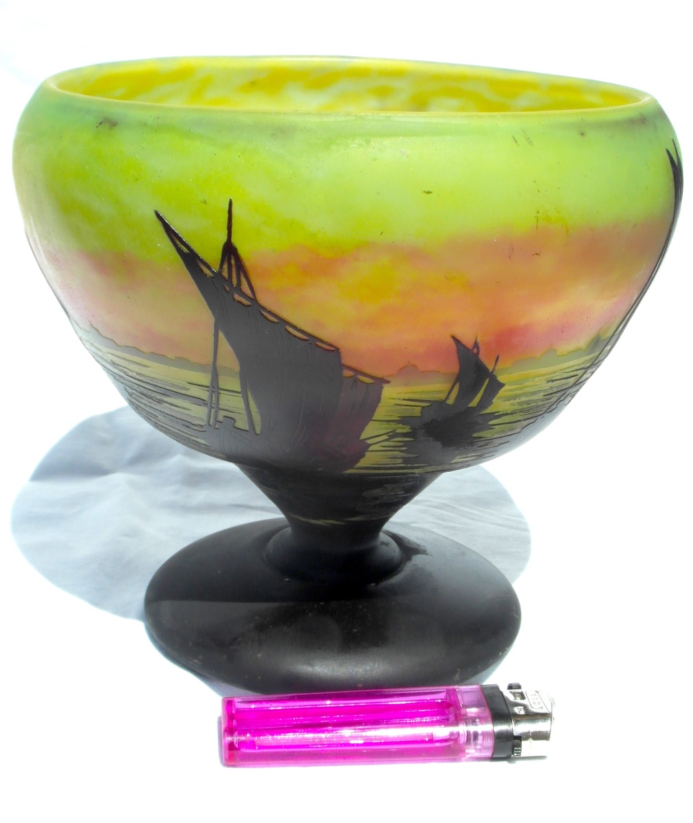 Daum 3-color Goblet, -photo-5