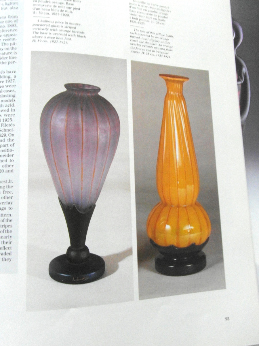 Art Deco Chandelier By Schneider, Layered And Threaded, Era Daum Galle, 1920-photo-7