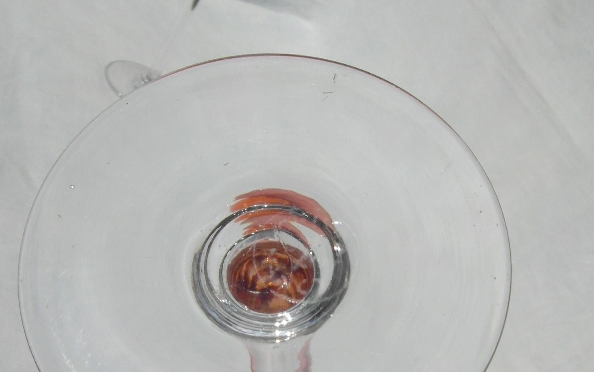 Suite de 11 verres gravés à l'acide art-déco "Cristal de Nancy", vers 1925, era daum Galle-photo-7