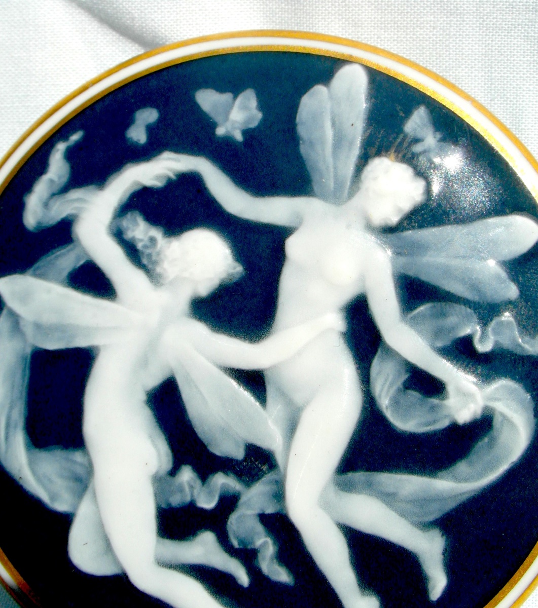 Boite " la danse des fées" par M. Chaufriasse,  Joe Descomps sculpteur, double signature.-photo-3