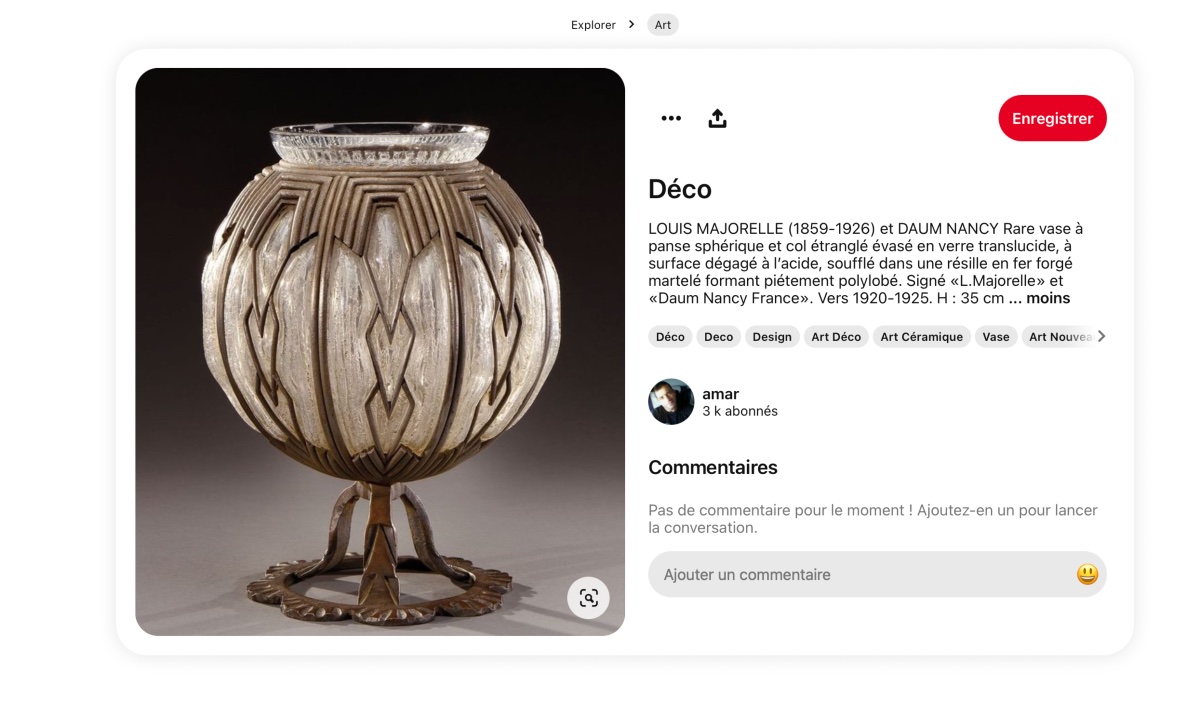 Important vase Art-déco Daum Et Majorelle, Parfait, 37 Cm, 10 Kilos, Era Galle 1920-photo-7