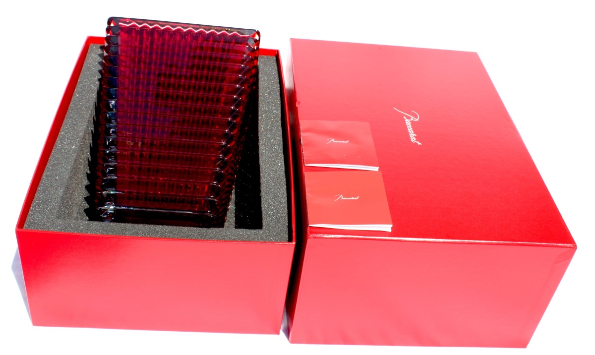 Red Baccarat "eye" Vase, Large 30 Cm Model, In Perfect Condition, 5.6 Kg, Formerly Daum Lalique -photo-3