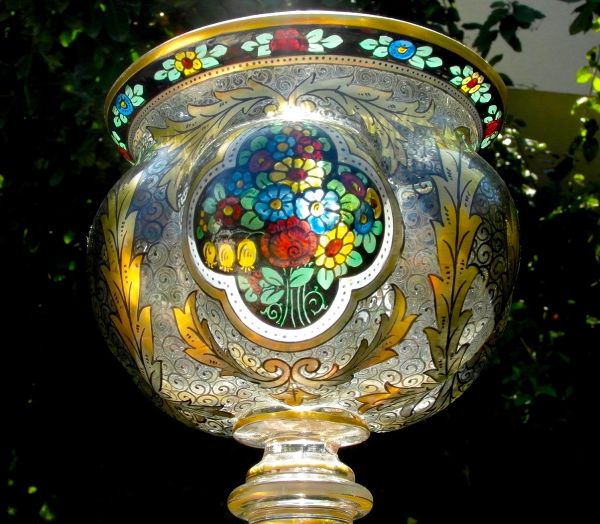 Vase De Julius Muhlhaus, Verre De Boheme, Haida, 1910, Parfait, Era Daum Galle -photo-6