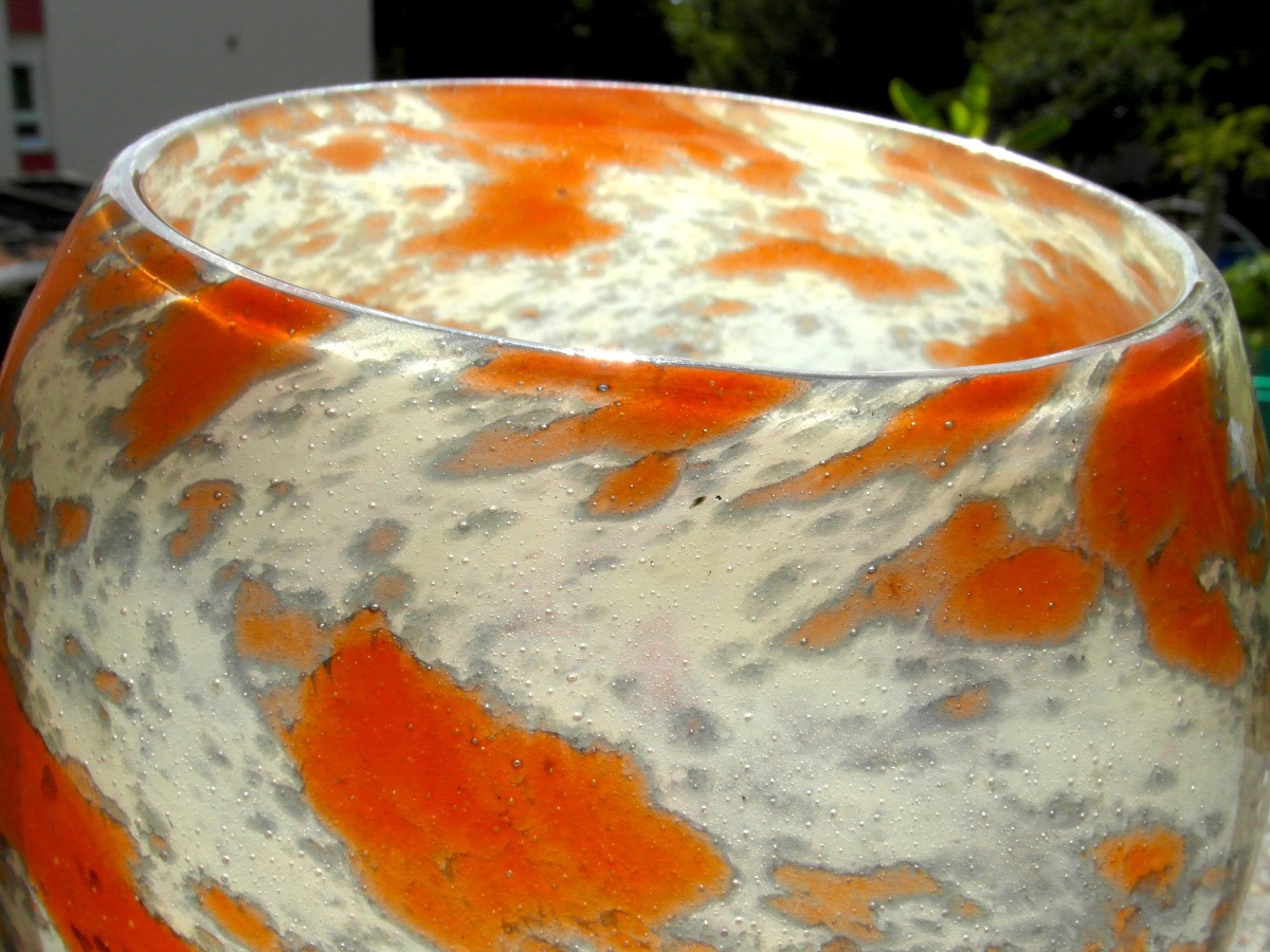 Art Deco Spherical Vase, "jade" Series By Schneider, In Perfect Condition, Formerly Daum Gallé-photo-8