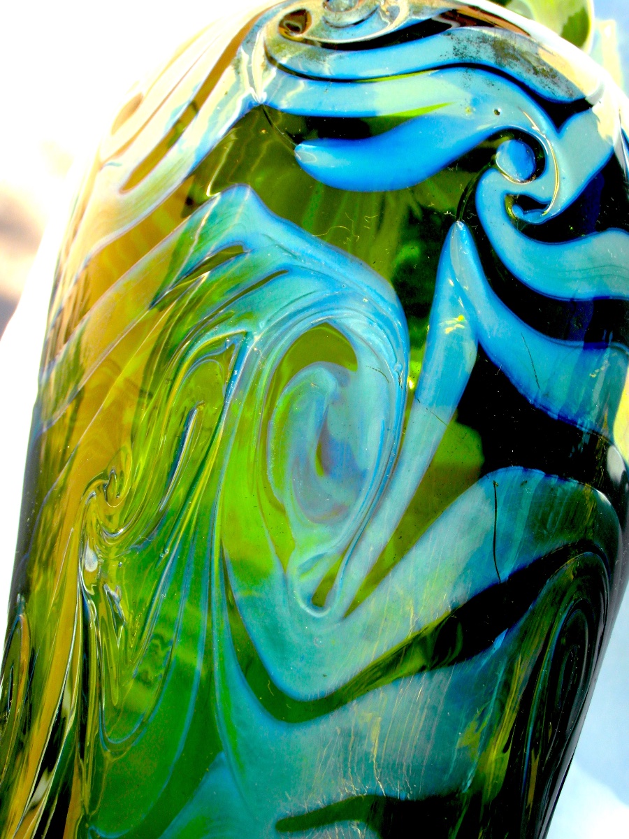 Large Iridescent Glass Baluster Vase, Bohemian Loetz, Circa 1900, Era Daum Galle Austria-photo-1