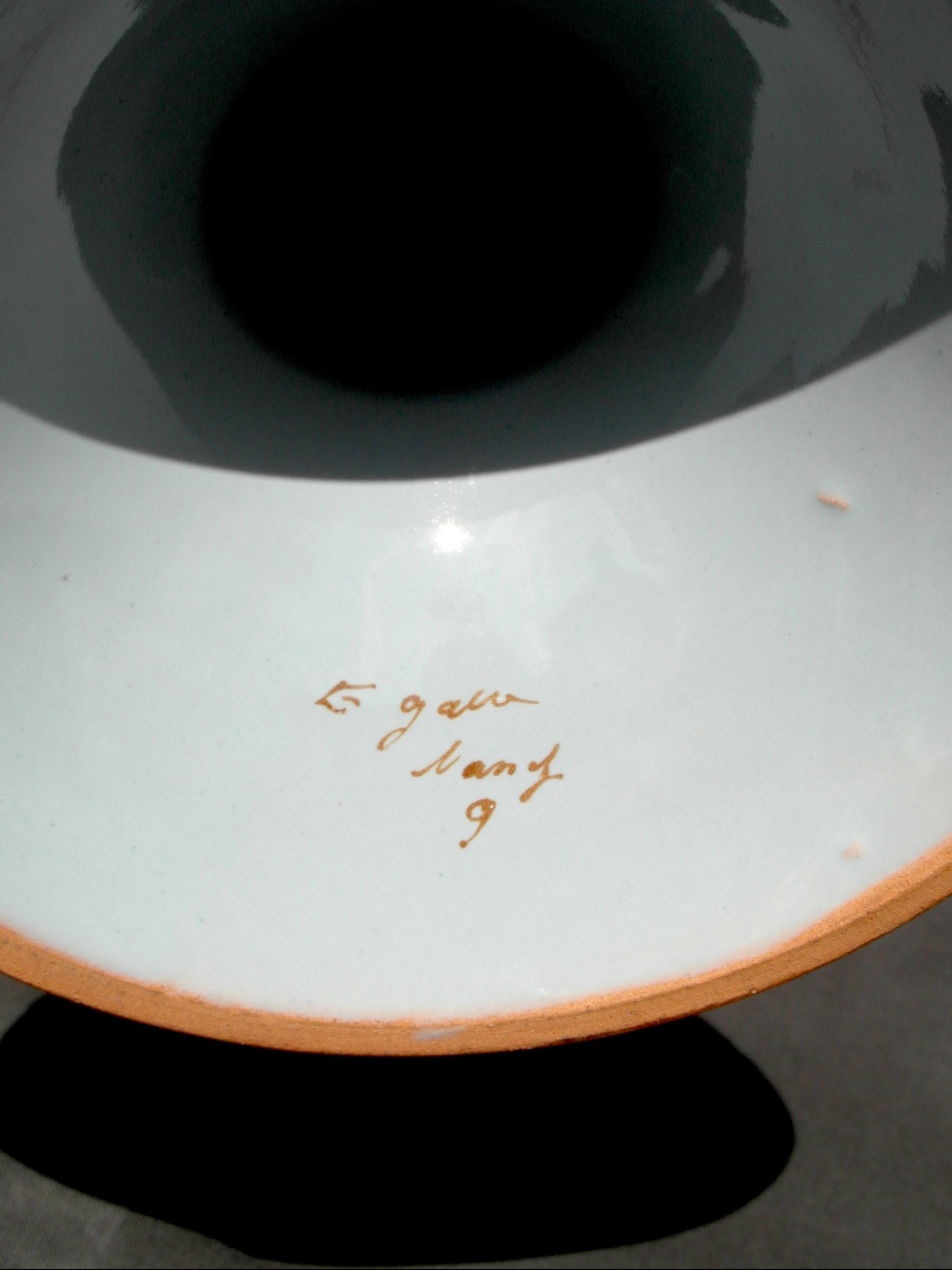  Galle "heraldic Animals" Footed Bowl, 1890, Era Daum Art Nouveau Ceramics-photo-6