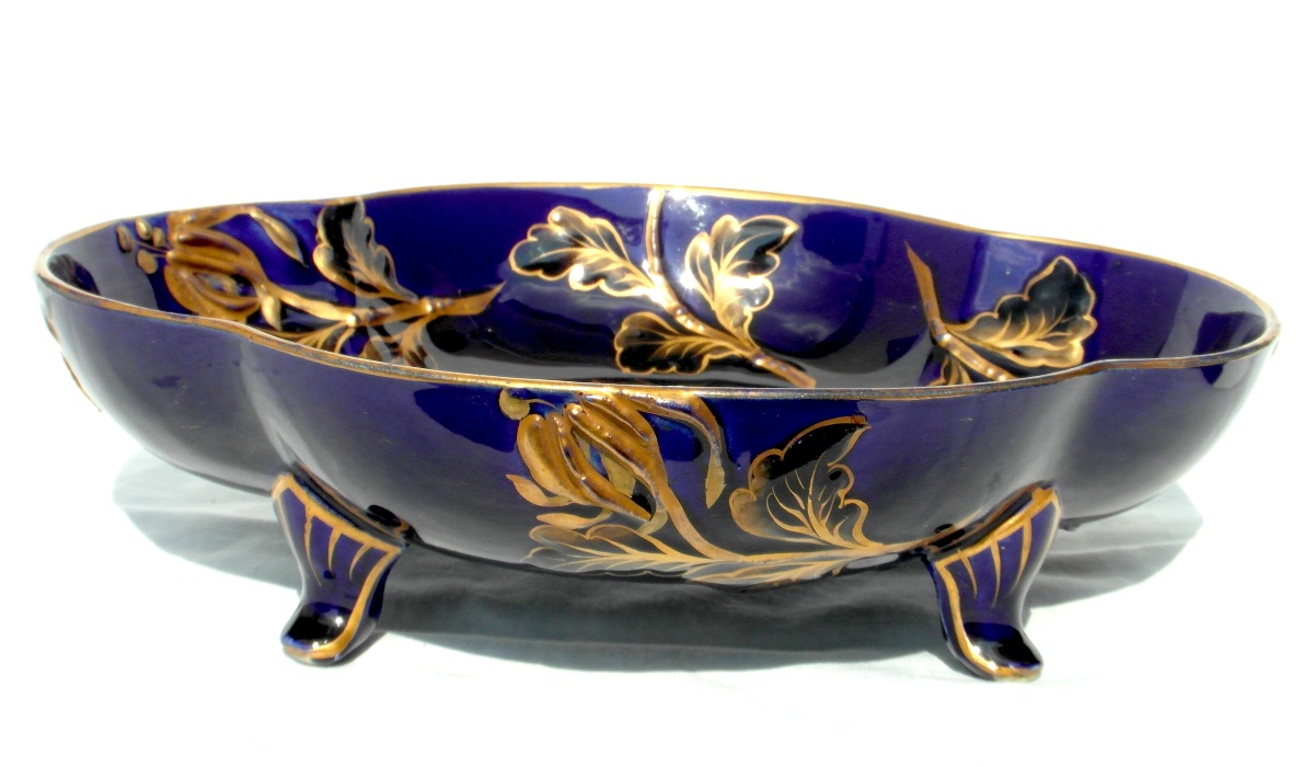 Heraldic Lion Stemmed Cup, Kg Lunéville, Gallé Era, 1900 -photo-2