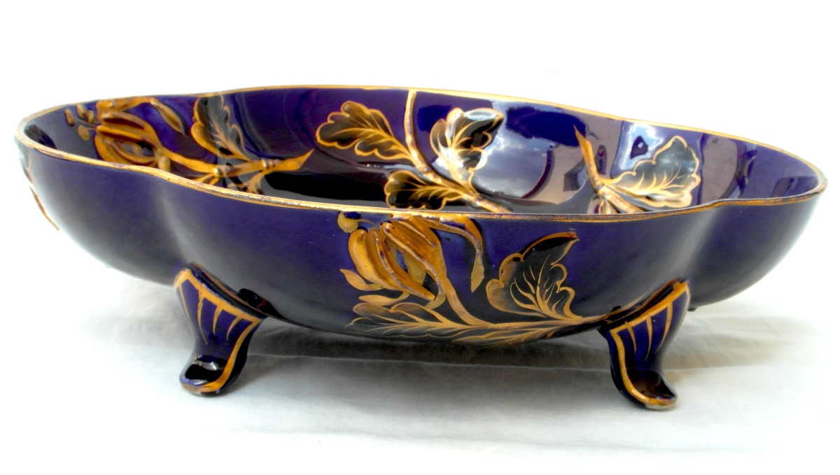 Heraldic Lion Stemmed Cup, Kg Lunéville, Gallé Era, 1900 -photo-5