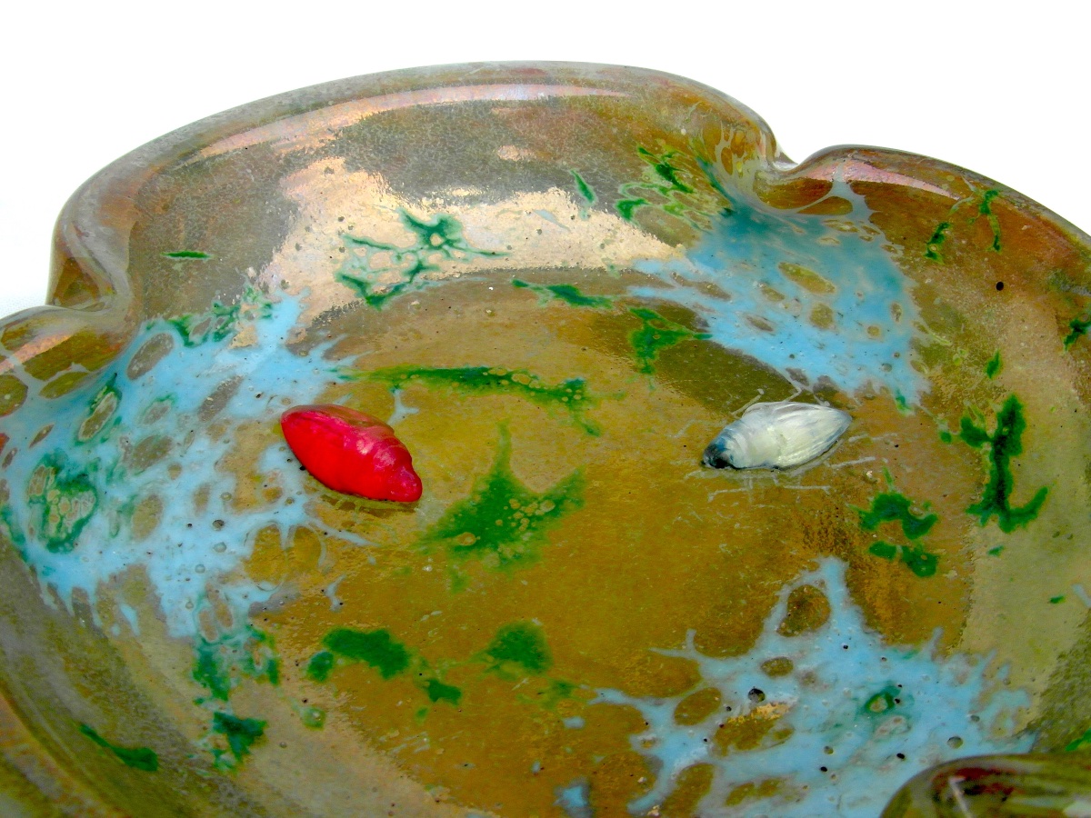 Beetle-motif Goblet On A Powdered, Iridescent, And Glazed Base By Daum, Circa 1900, Galle Era