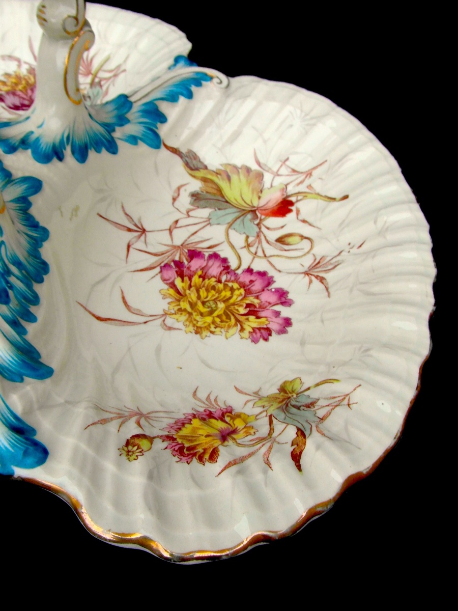 Grand Mandiant ou centre de table 1900 "les pavots",  époque Gallé en KG Lunéville, era Daum-photo-4