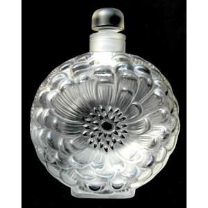 Flacon Lalique, Modèle "dahlias",  Era Daum Baccarat 
