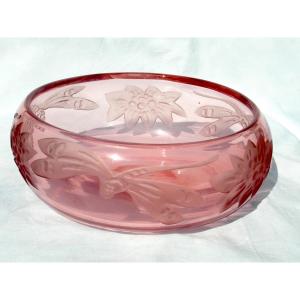 Engraved Legras Art Deco Goblet, 