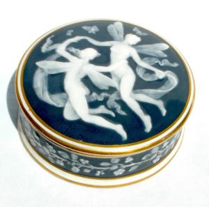 "the Dance Of The Fairies" Box By M. Chaufriasse, Sculpted By Joe Descomps, With Dual Signatures.