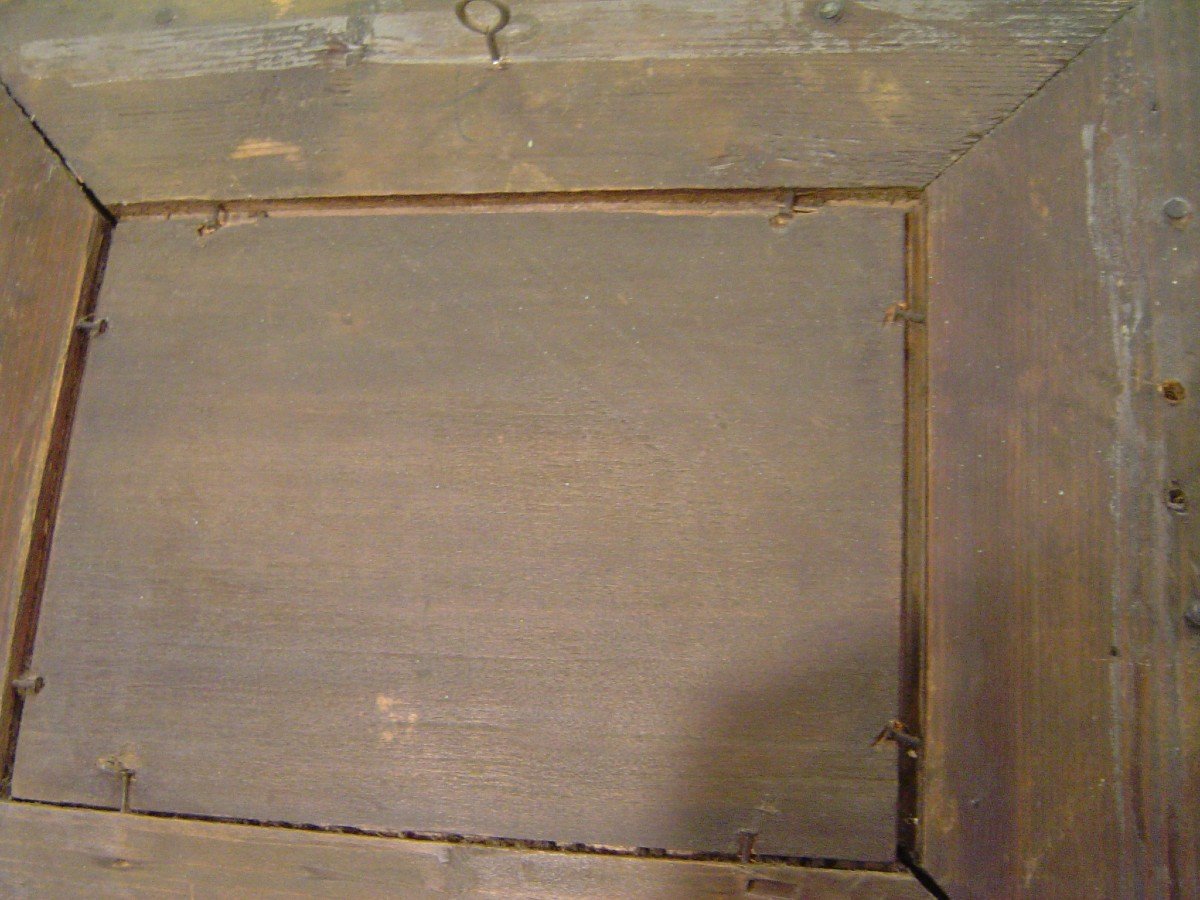 Coppenolle Dans Le Gout De ... Huile Sur Panneau Bassecour Fin XIXème  Signature Indéchiffrée -photo-1