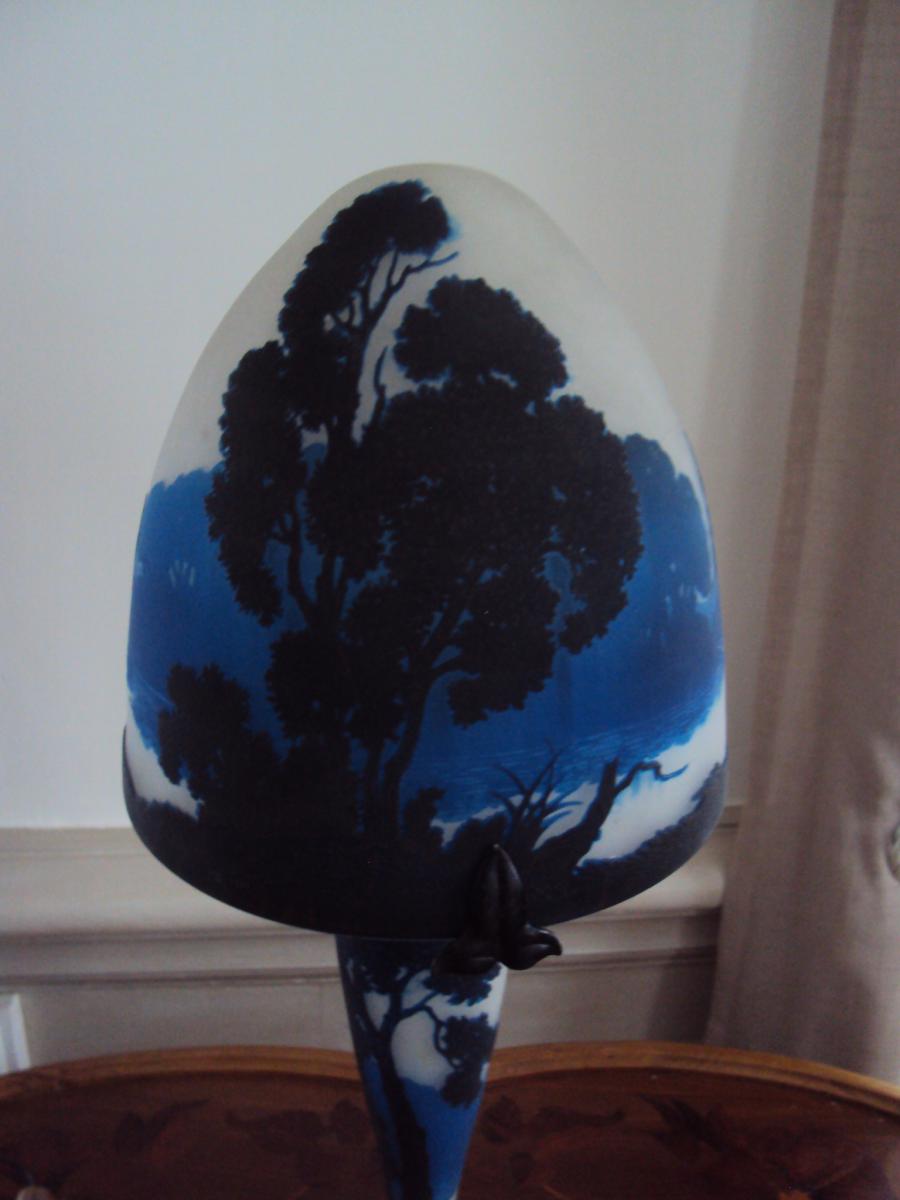 Importante Lampe Champignon  Muller Freres Decor Vosgien -photo-2