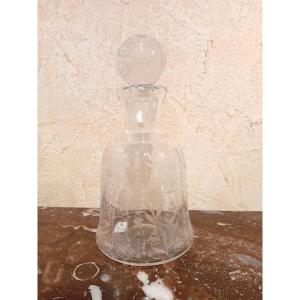 Baccarat  Crystal Engraved Decanter